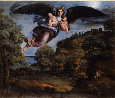 Alegoría de la noche de Annibale Carracci